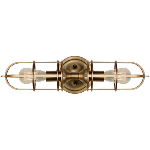 Generation Lighting. - WB1704DAB - Two Light Wall Bracket - Urban Renewal - Dark Antique Brass