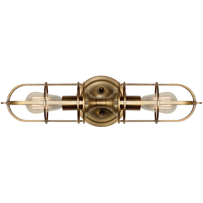 Generation Lighting. - WB1704DAB - Two Light Wall Bracket - Urban Renewal - Dark Antique Brass