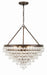 Crystorama - 137-VZ - Eight Light Chandelier - Calypso - Vibrant Bronze