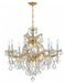 Crystorama - 4409-GD-CL-MWP - Nine Light Chandelier - Maria Theresa - Gold