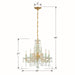 Crystorama - 4476-GD-CL-MWP - Five Light Mini Chandelier - Maria Theresa - Gold