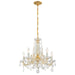 Crystorama - 4476-GD-CL-MWP - Five Light Mini Chandelier - Maria Theresa - Gold