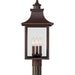 Quoizel - CCR9010CU - Three Light Outdoor Post Lantern - Chancellor - Copper Bronze