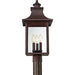 Quoizel - CCR9010CU - Three Light Outdoor Post Lantern - Chancellor - Copper Bronze