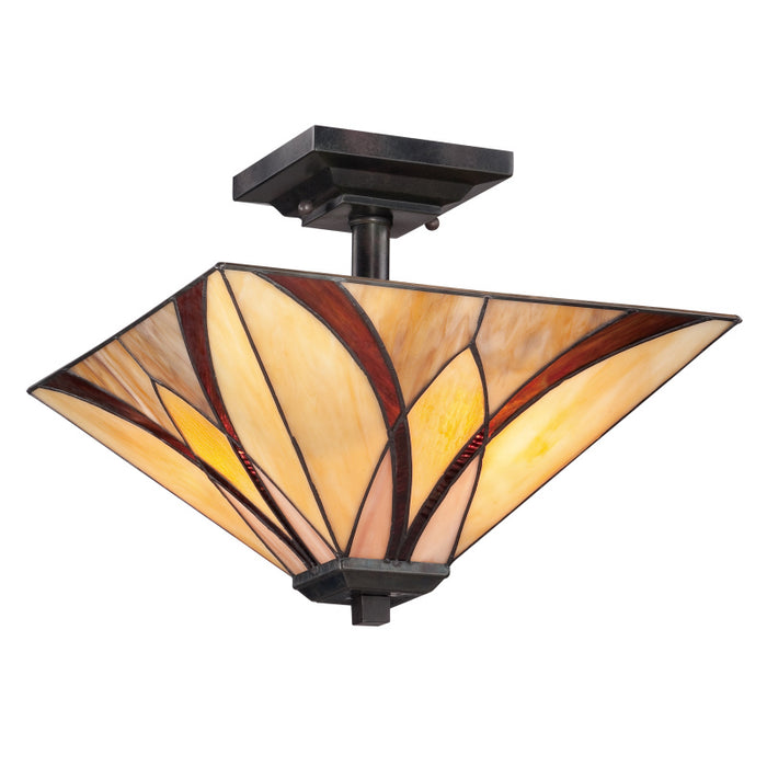 Quoizel - TFAS1714VA - Two Light Semi Flush Mount - Asheville - Valiant Bronze