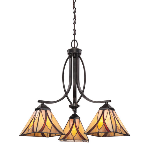 Quoizel - TFAS5003VA - Three Light Chandelier - Asheville - Valiant Bronze