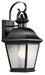 Kichler - 9708BK - One Light Outdoor Wall Mount - Mount Vernon - Black