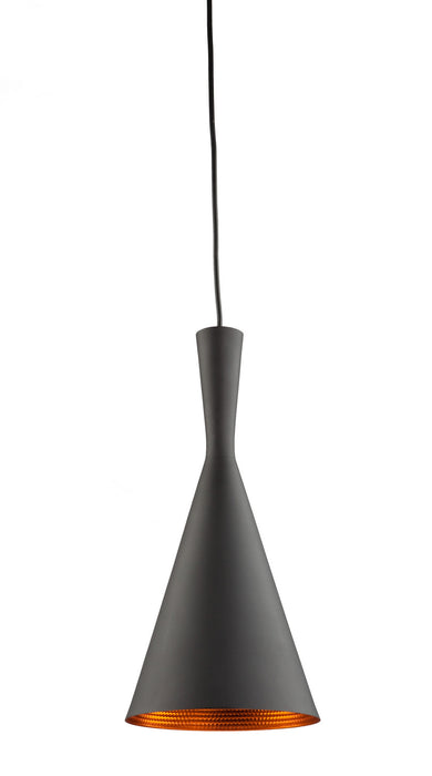 Artcraft - JA800 - One Light Pendant - Connecticut - Matte Black & Copper