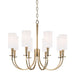 Hudson Valley - 8028-AGB - Eight Light Chandelier - Mason - Aged Brass