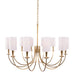 Hudson Valley - 8032-AGB - 12 Light Chandelier - Mason - Aged Brass