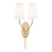 Hudson Valley - 3712-AGB-WS - Two Light Wall Sconce - Rutland - Aged Brass