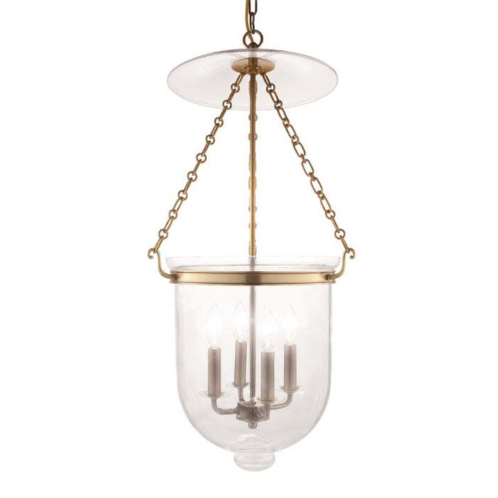 Hudson Valley - 255-AGB-C1 - Four Light Pendant - Hampton - Aged Brass