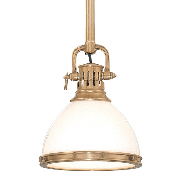 Hudson Valley - 2623-AGB - One Light Pendant - Randolph - Aged Brass