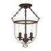 Hudson Valley - 251-OB-C1 - Three Light Semi Flush Mount - Hampton - Old Bronze