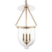 Hudson Valley - 254-AGB-C1 - Three Light Pendant - Hampton - Aged Brass