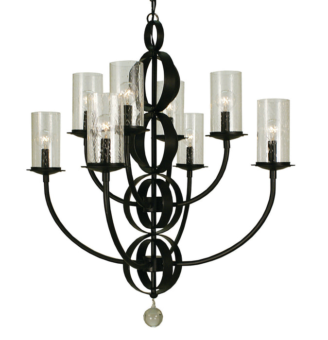 Framburg - 1048 MB - Eight Light Chandelier - Compass - Mahogany Bronze