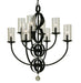 Framburg - 1048 MB - Eight Light Chandelier - Compass - Mahogany Bronze