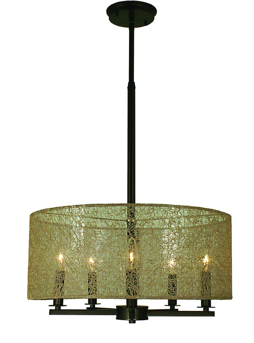 Framburg - 1217 MB - Five Light Chandelier - Chloe - Mahogany Bronze