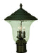 Framburg - 1227 IRON - Three Light Exterior Post Mount - Hartford - Iron