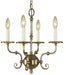 Framburg - 2374 AB - Four Light Chandelier - Jamestown - Antique Brass