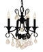 Framburg - 2974 MBLACK - Four Light Chandelier - Liebestraum - Matte Black