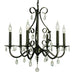 Framburg - 2986 MB - Six Light Chandelier - Liebestraum - Mahogany Bronze