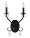 Framburg - 2992 MBLACK - Two Light Wall Sconce - Liebestraum - Matte Black