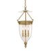 Hudson Valley - 142-AGB - Three Light Pendant - Hanover - Aged Brass