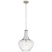 Kichler - 42046NICS - One Light Pendant - Everly - Brushed Nickel