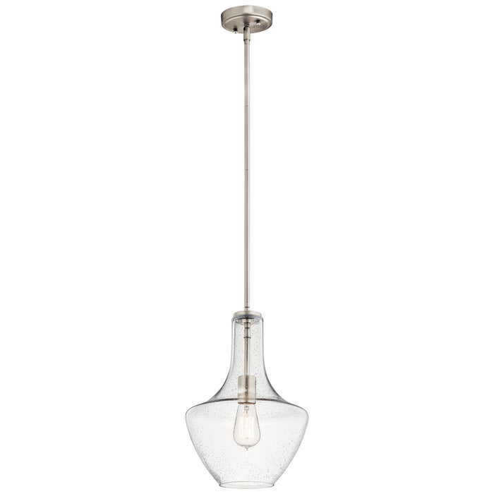 Kichler - 42141NICS - One Light Pendant - Everly - Brushed Nickel