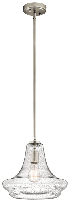 Kichler - 42328NICS - One Light Pendant - Everly - Brushed Nickel