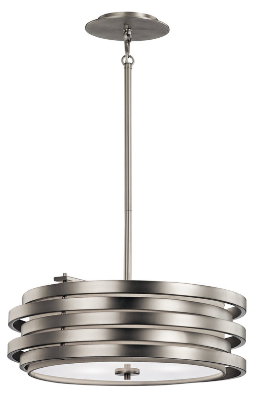 Kichler - 43301NI - Three Light Pendant - Roswell - Brushed Nickel