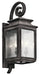 Kichler - 49502WZC - Three Light Outdoor Wall Mount - Wiscombe Park - Weathered Zinc