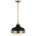 Generation Lighting. - P1283DAB/MB - Two Light Pendant - Cadence - Dark Antique Brass / Matte Black