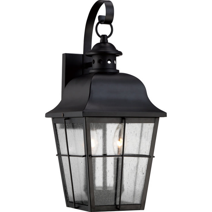 Quoizel - MHE8409K - Two Light Outdoor Wall Lantern - Millhouse - Mystic Black