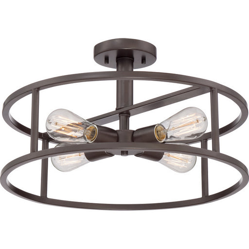 Quoizel - NHR1718WT - Four Light Semi-Flush Mount - New Harbor - Western Bronze