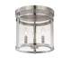 Savoy House - 6-1043-3-SN - Three Light Semi-Flush Mount - Penrose - Satin Nickel