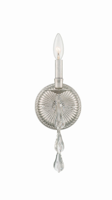 Crystorama - 5011-OS-CL-MWP - One Light Wall Sconce - Ashton - Olde Silver