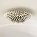 Crystorama - 507-SA - Six Light Flush Mount - Broche - Antique Silver