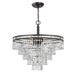 Crystorama - 5264-EB-CL-MWP - Seven Light Chandelier - Mercer - English Bronze