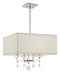 Crystorama - 8105-PN - Four Light Chandelier - Paxton - Polished Nickel