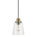 Capital Lighting - 3718GA-135 - One Light Pendant - Fallon - Graphite and Aged Brass