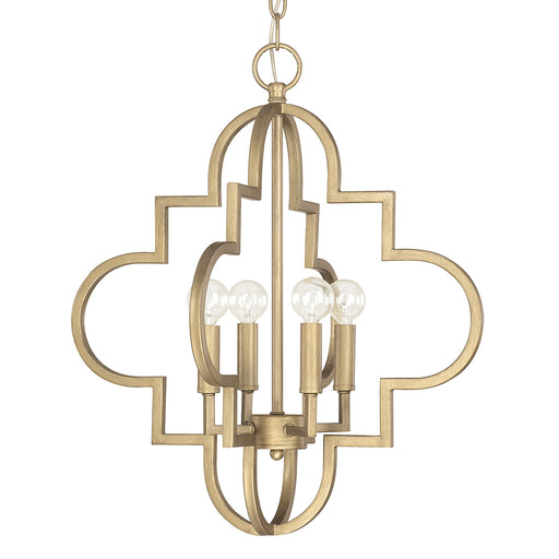 Capital Lighting - 4541BG - Four Light Pendant - Ellis - Brushed Gold