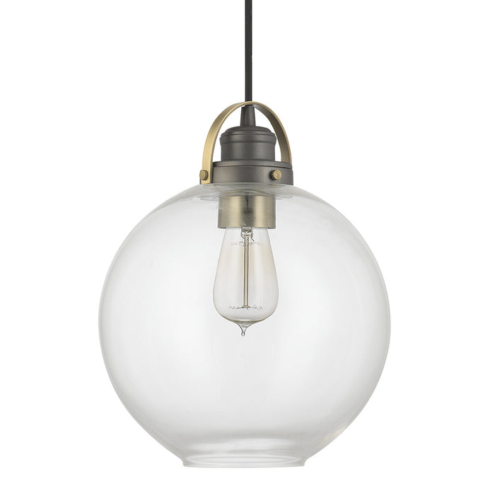 Capital Lighting - 4641GA-136 - One Light Pendant - Dean - Graphite and Aged Brass