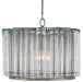 Currey and Company - 9375 - One Light Pendant - Bevilacqua - Silver Leaf