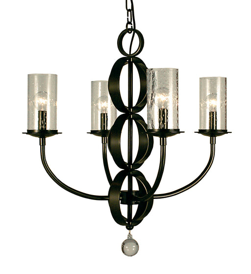 Framburg - 1044 MB - Four Light Chandelier - Compass - Mahogany Bronze