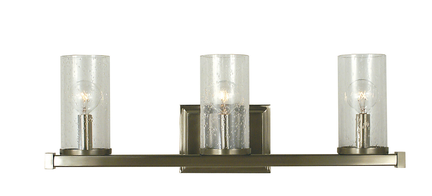 Framburg - 1113 BN - Three Light Wall Sconce - Compass - Brushed Nickel