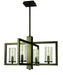 Framburg - 1155 MB - Four Light Chandelier - Theorem - Mahogany Bronze