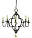 Framburg - 1161 MB - Five Light Chandelier - Quatrefoil - Mahogany Bronze