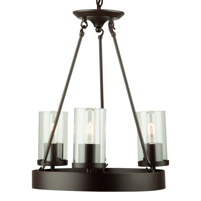 Artcraft - AC10003 - Three Light Chandelier - Menlo Park - Oil Rubbed Bronze